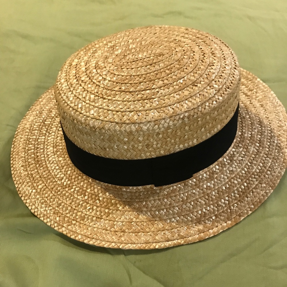 Handmade Straw Boater Hat